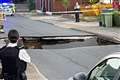 Residents describe ‘exciting but scary’ moment sinkhole swallows up street