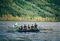 Nessie? No, just a lot of rowers 
