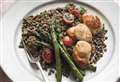 Rustle up a tasty scallop dish with puy lentils, porcini and asparagus.