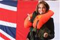 Kate surprised by inflating lifejacket during Royal Navy air base visit