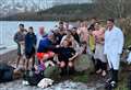 Football club go for a dip in Loch Ness after match is postponed