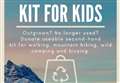 Donate your old kit to help kids get into outdoors