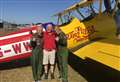 Wing walk duo dress as Top Gun stars for fundraiser – ‘It took our breath away’