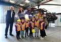 Inverness children get up close to helicopters 