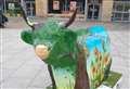 Highland coo art installation damaged in city