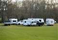 Questions over travelling families camped by Nairn football pitch