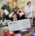 Pupils take a step in the right direction with shoe box delivery
