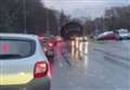 VIDEO: Trampoline bounces across busy road as high winds batter Highlands