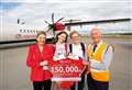 Loganair flight surprise for Inverness teenage twins