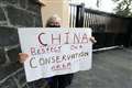 Residents protest over Chinese Consulate wall built without planning permission