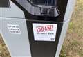 'Scam' stickers on 'voluntary' car park meters in Inverness