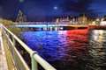 French Tricolore lights up River Ness, Inverness Castle and cathedral