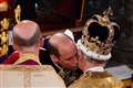 William shares touching moment with his father the King in Westminster Abbey