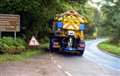 Gritter called out to spray sand on slippery road