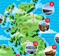 Map of UK's favourite beauty spots 'moves' Loch Ness... to the Lecht