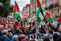Thousands march in Dublin in support of Palestinians