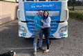Hauliers' truck used to pop the question!