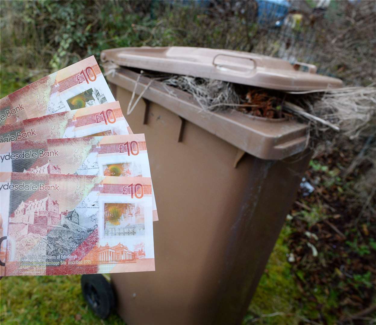 The council appears to making less money than before on brown bins.