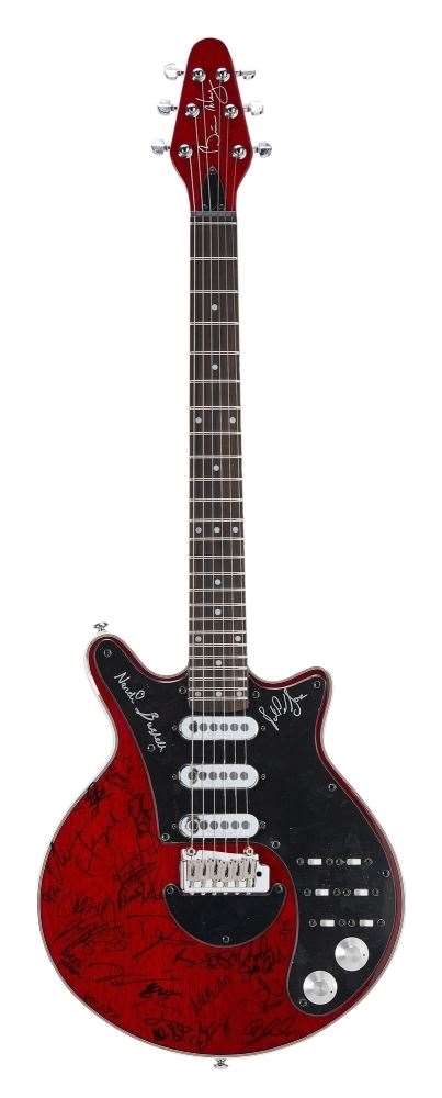 Items featured in the upcoming auction include a guitar owned and by Queen legend Brian May (Julien’s Auctions/PA)