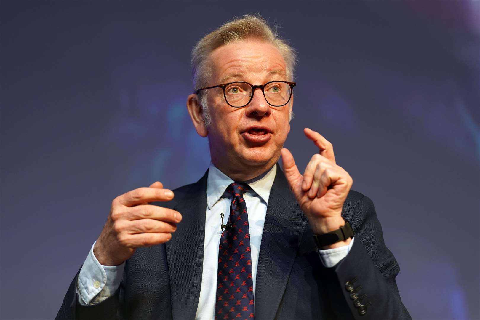 Housing Secretary Michael Gove said relaxing the planning rules will help the drive to net zero (PA)