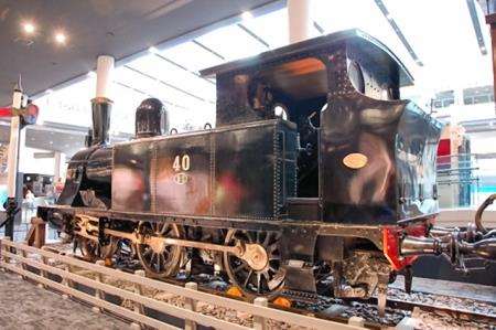 A steam engine built in Leeds in 1881 for Japanese railways