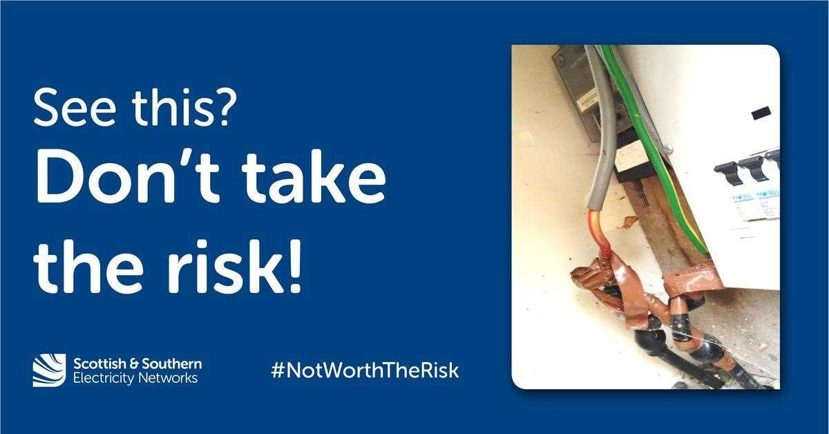 SSEN's Not Worth The Risk campaign is highlighting the dangers of interfering with power supplies.