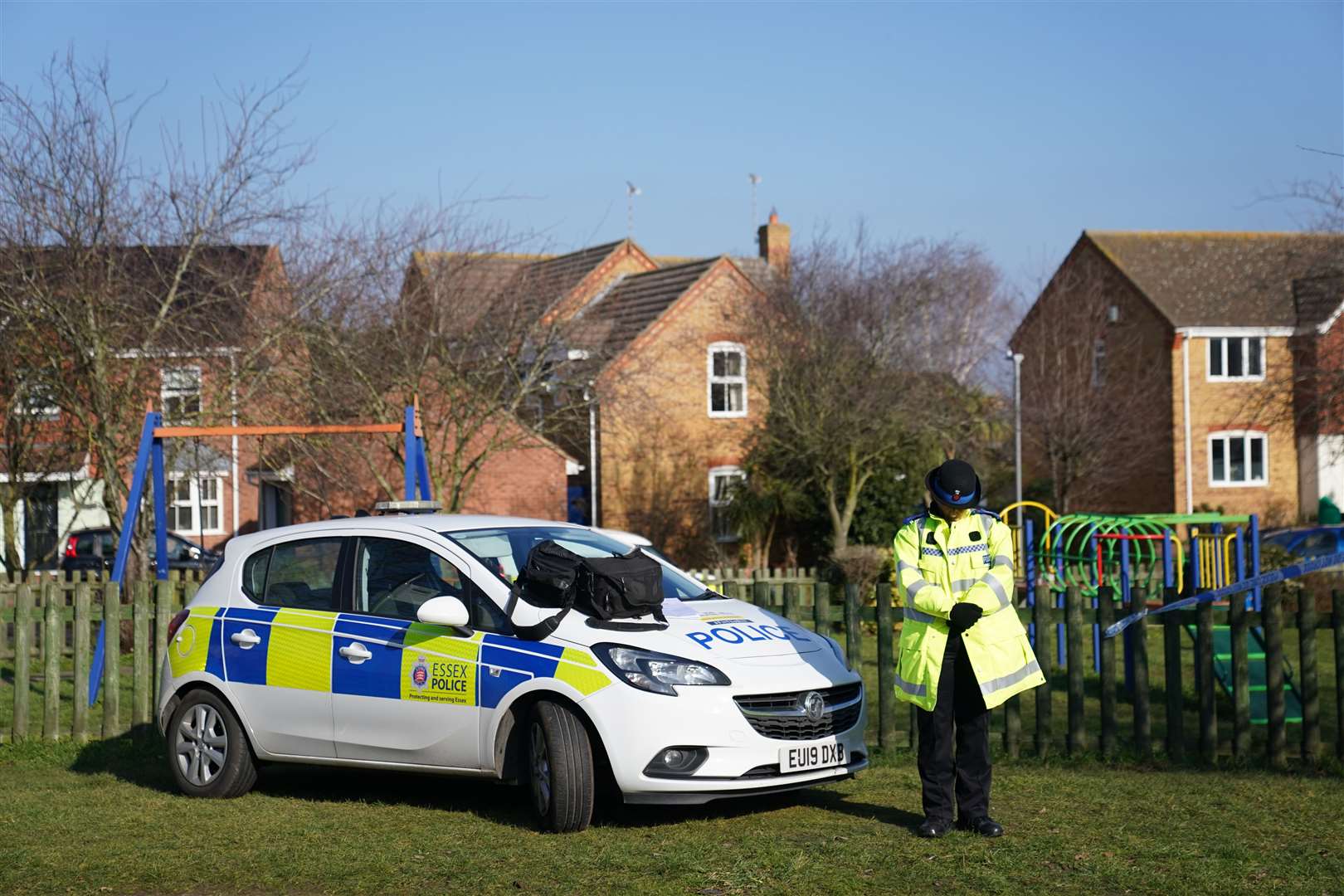 Police in Waterson Vale, Chelmsford (Joe Giddens/PA)