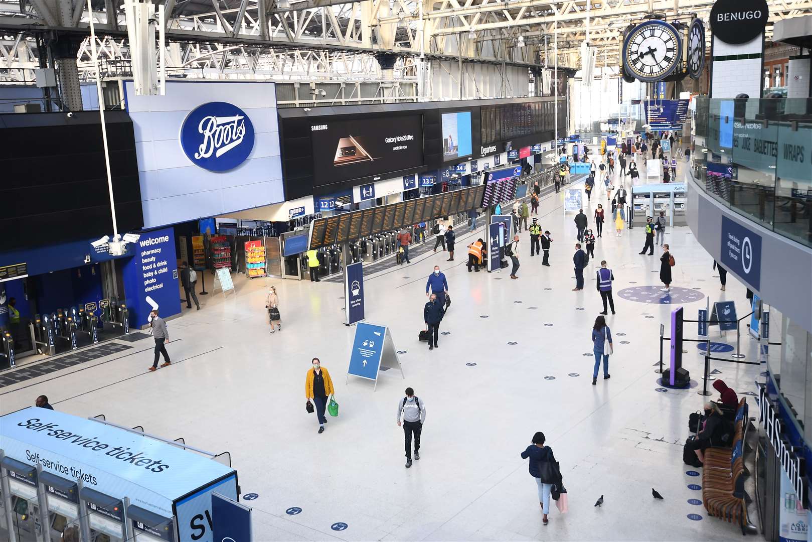 Waterloo is usually one of the capital’s busiest stations (Victoria Jones/PA)