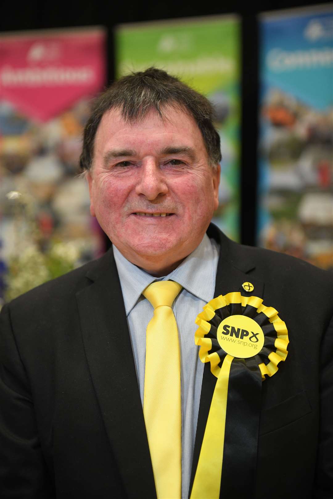 Election Count May 2022: Ken Gowans, Scottish National Party. Picture: James Mackenzie.
