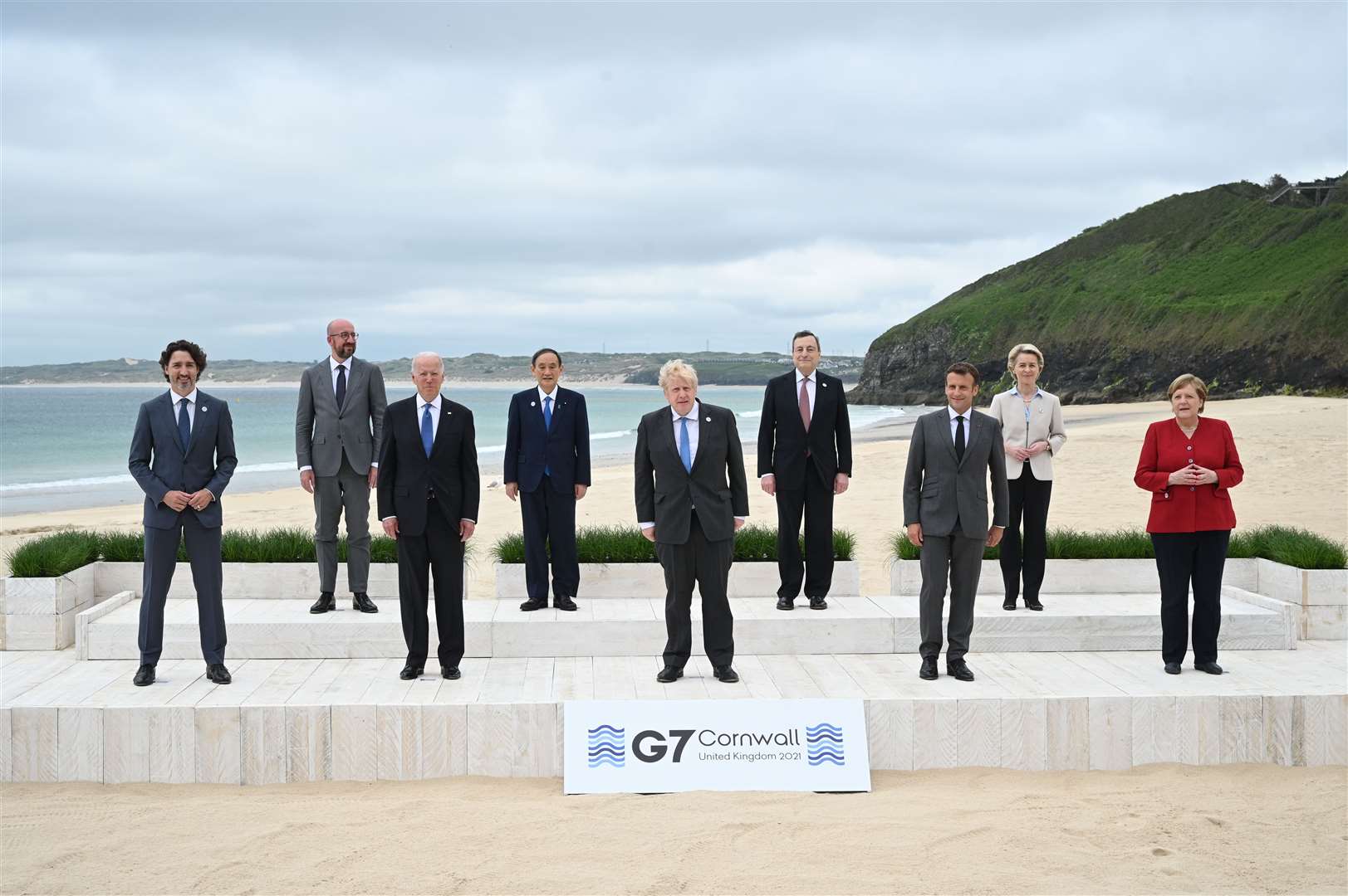 The Prime Minister welcomed counterparts from the G7 nations (Leon Neal/PA)