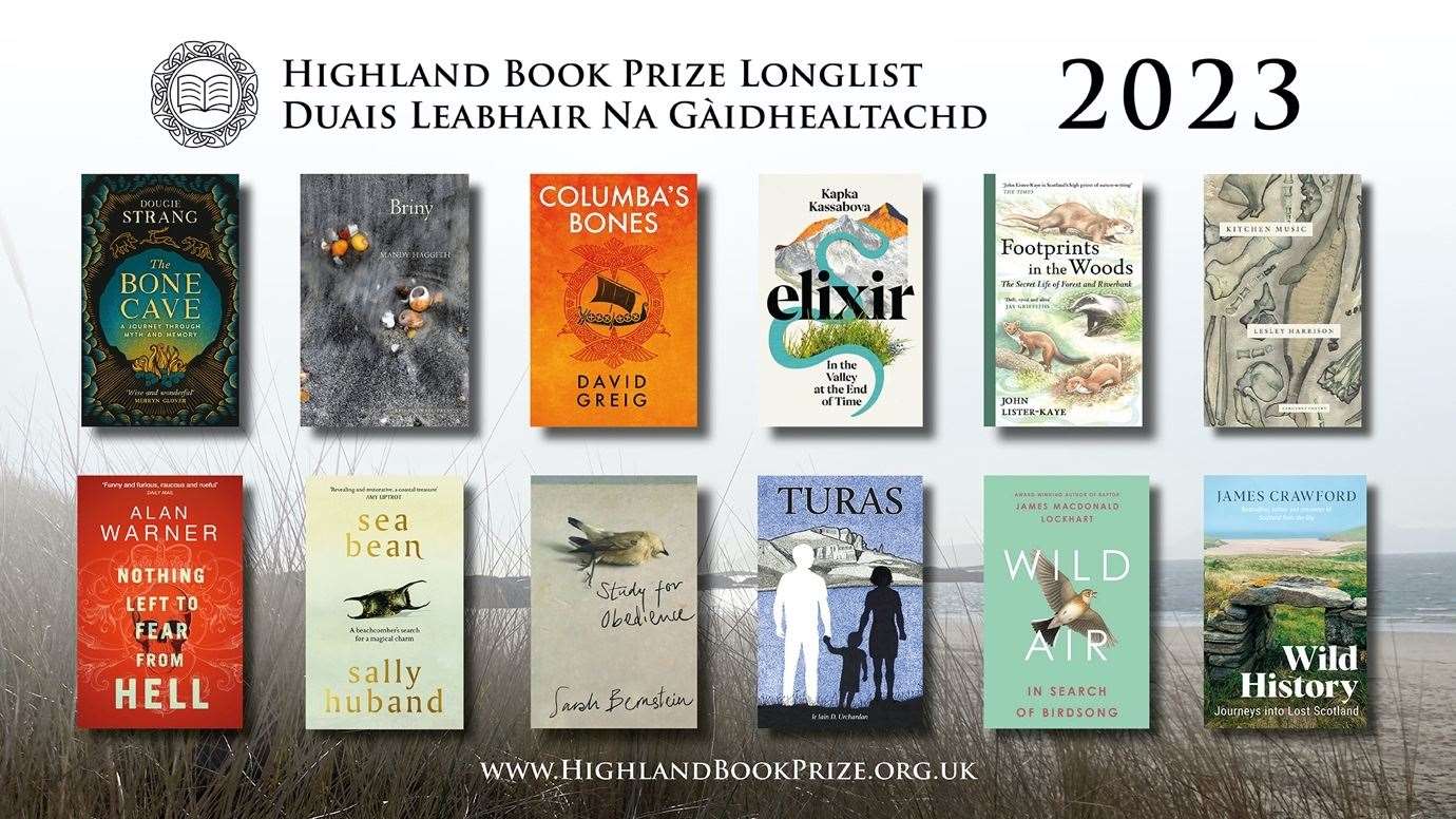 The 12 titles to have made the longlist in this year's Highland Book Prize.