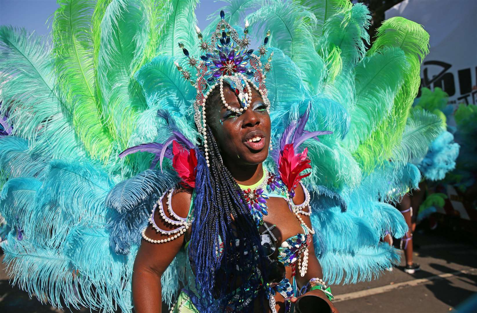 Notting Hill Carnival has been removed from the streets due to Covid-19 in its 55th year (Hollie Adams/PA)
