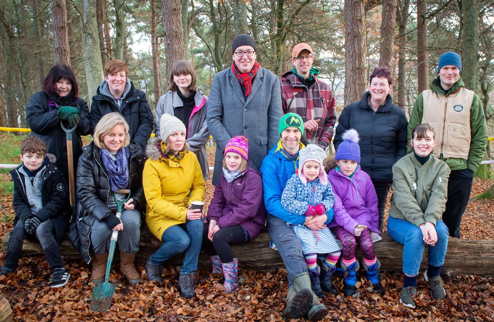 Dunain Community Wood organised a big tree planting day for 400 donated trees.