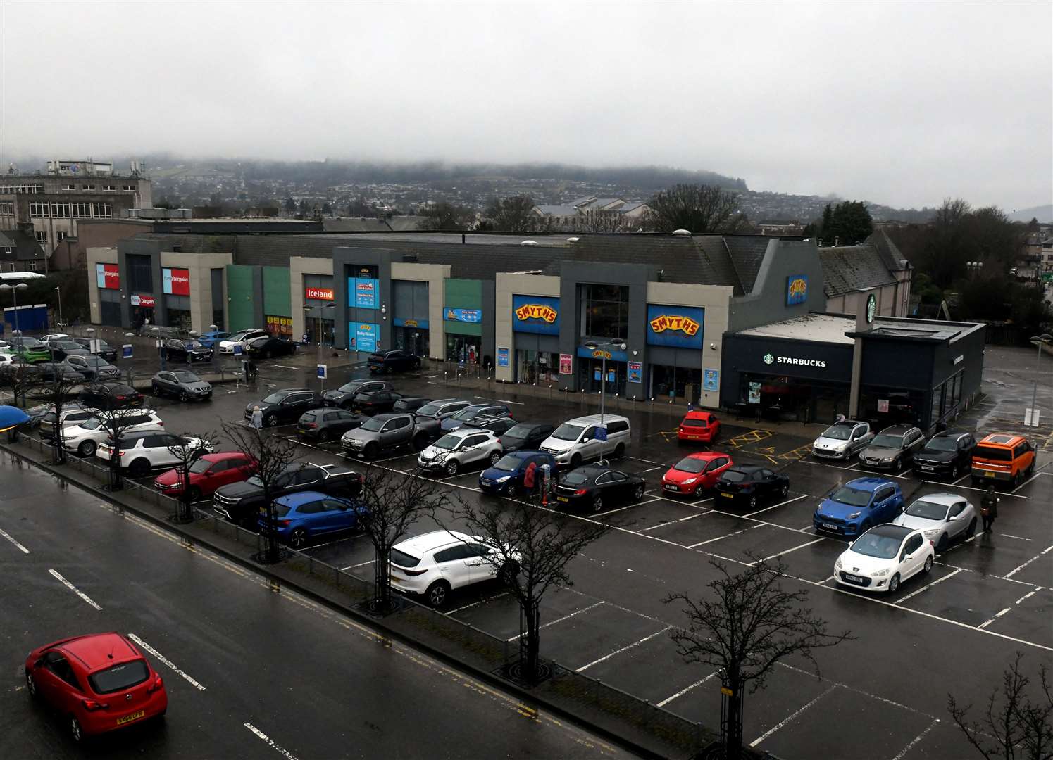 Rose Street Retail Park car park has been causing a headache for many local drivers. Picture: James Mackenzie.