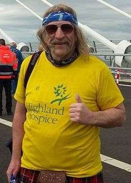 Derek Mitchell was well known for his fundraising efforts for Highland Hospice.