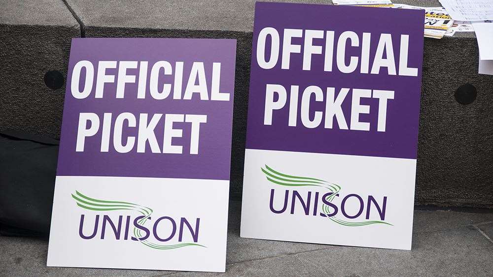 Unison members will take strike action for three days next week.
