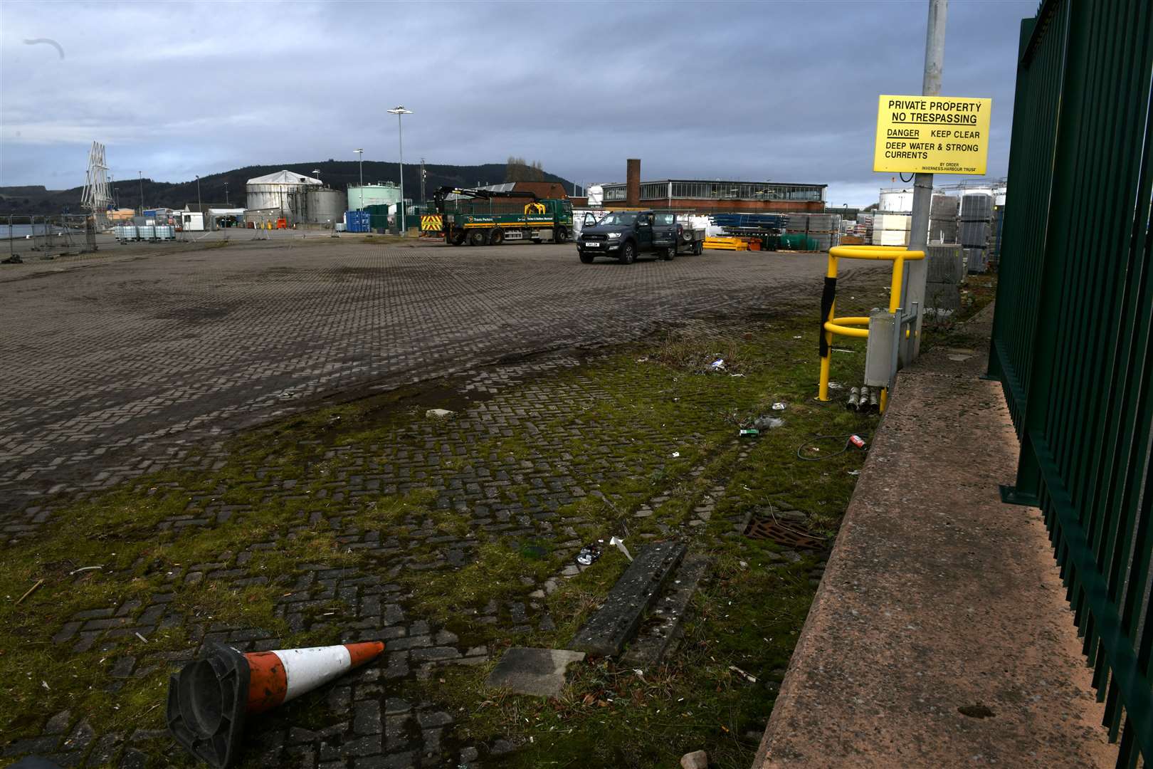 The site for the new electric bus base.