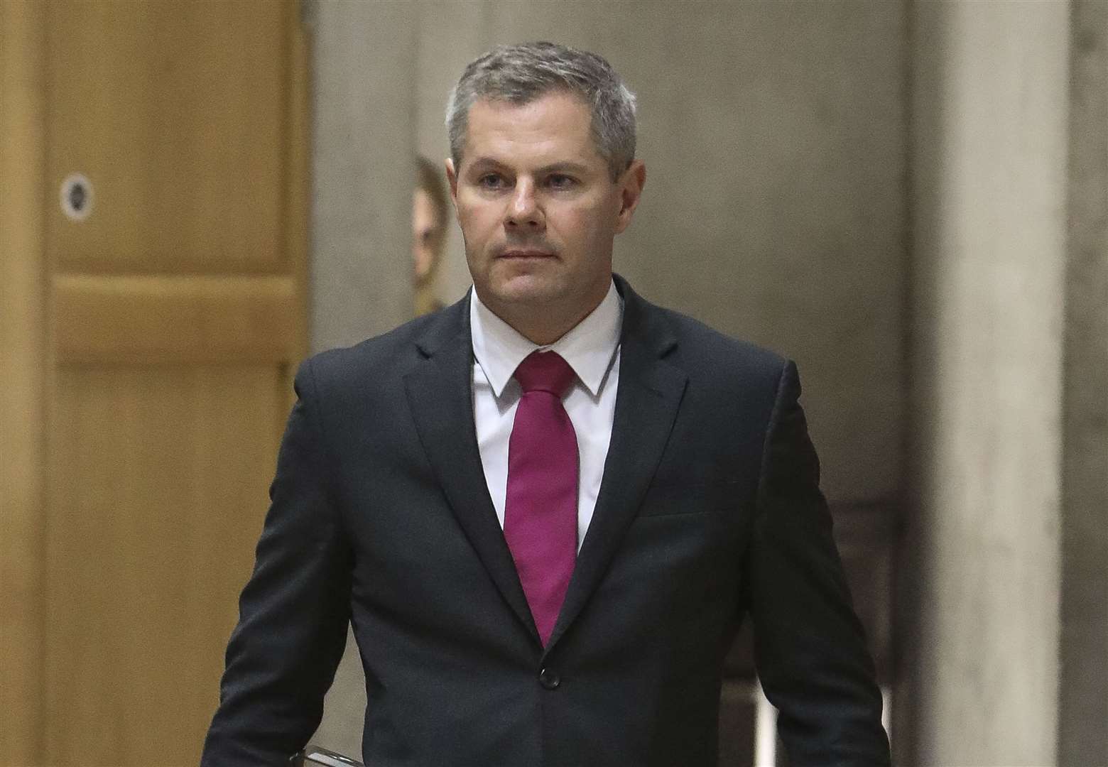 Derek Mackay appeared at Holyrood for the first time in more than two years (Fraser Bremner/Daily Mail/PA)