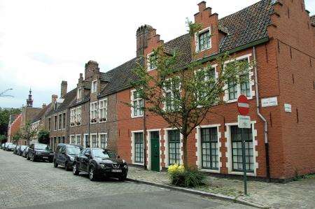 Typical Beguine houses. now sought after residences in Ghent