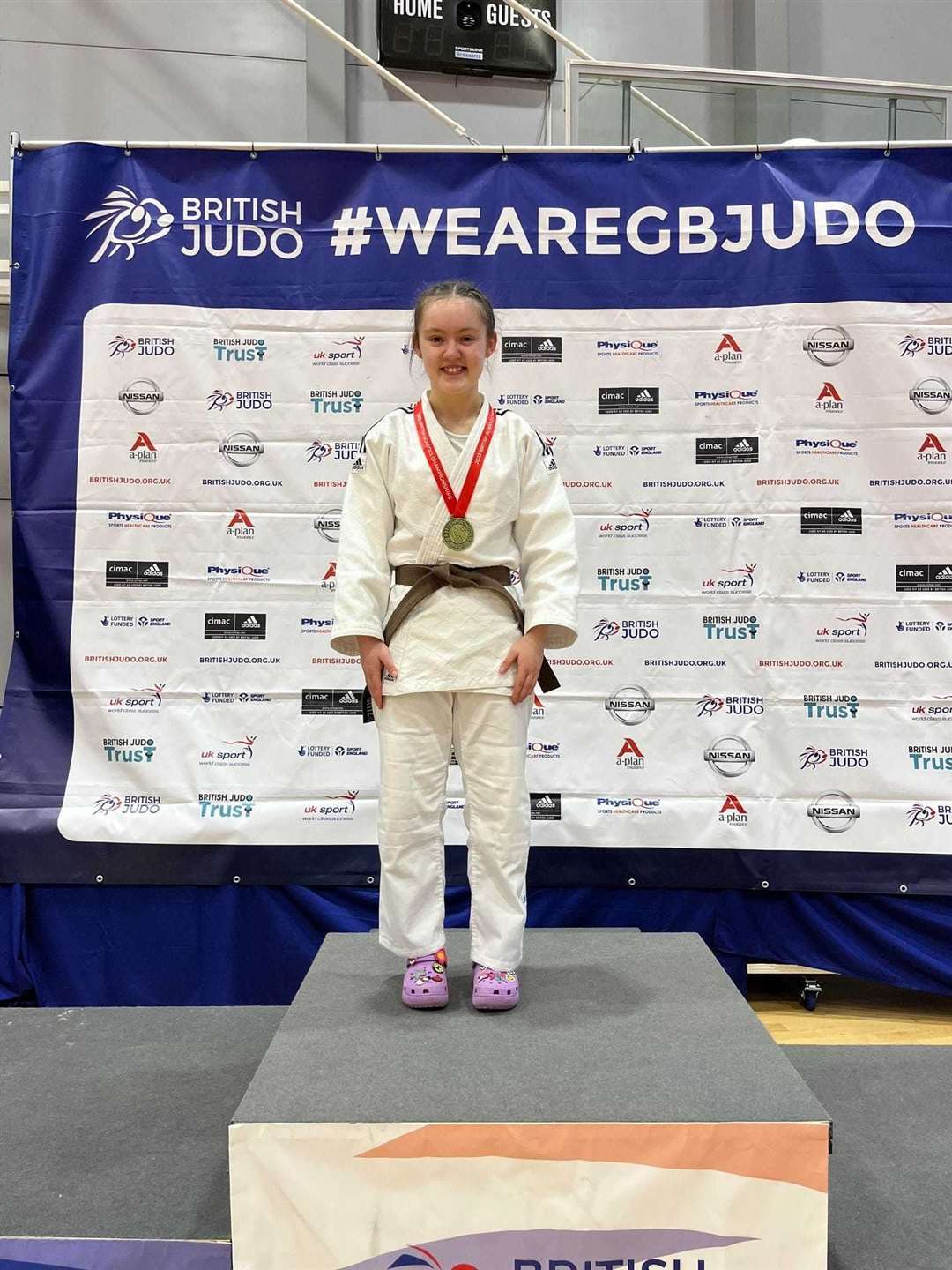 Sophie Mapplebeck after her gold medal success at the British Schools Championships 2023