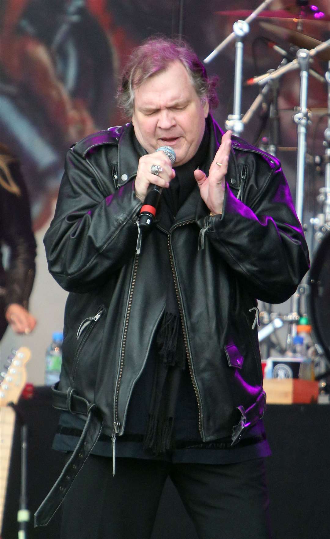 Meat Loaf performs at Newbury Racecourse (Steve Parsons/PA)