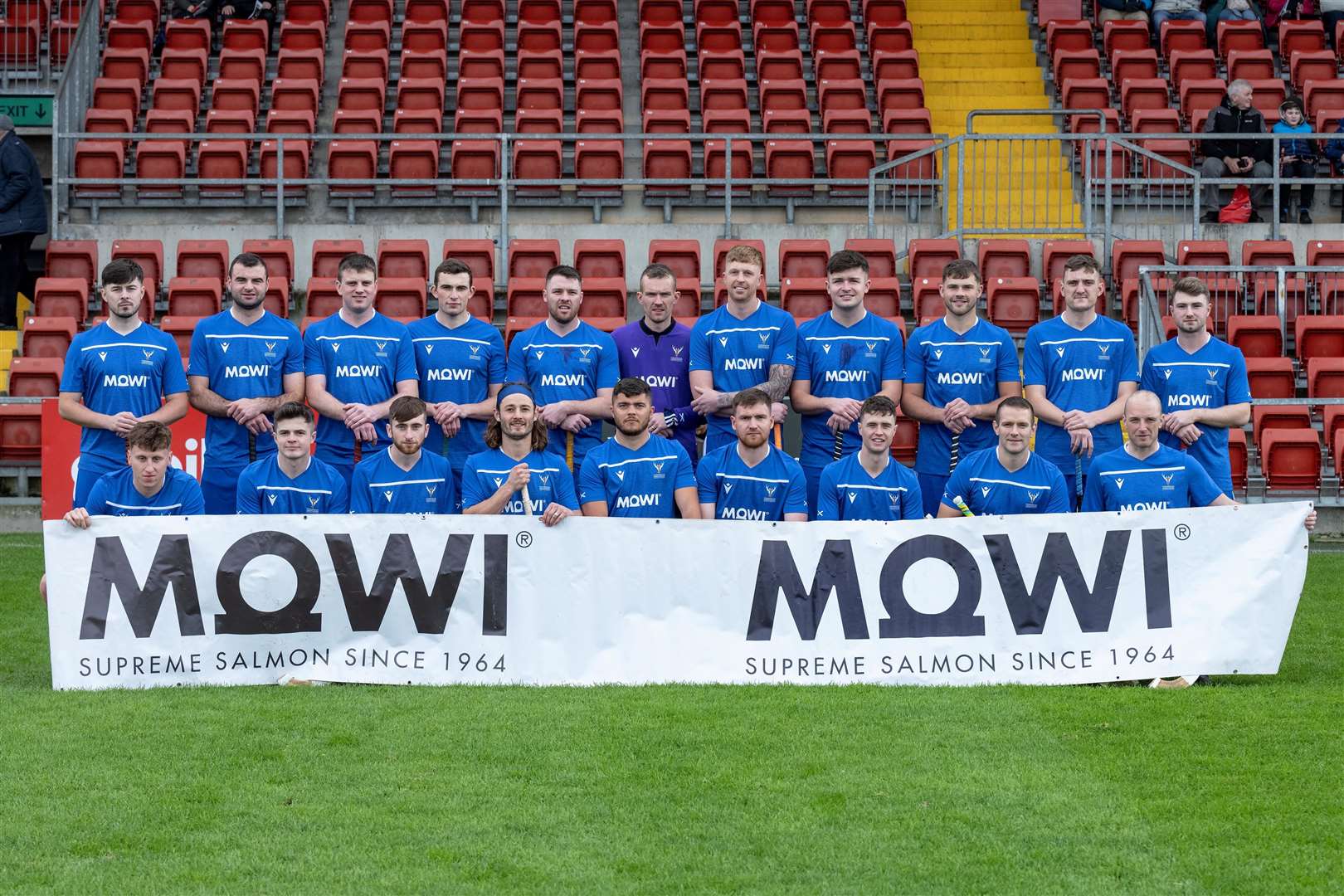 The Scotland team pictured at Pairc Esler, Newry before the international with Ireland. Picture: Neil Paterson