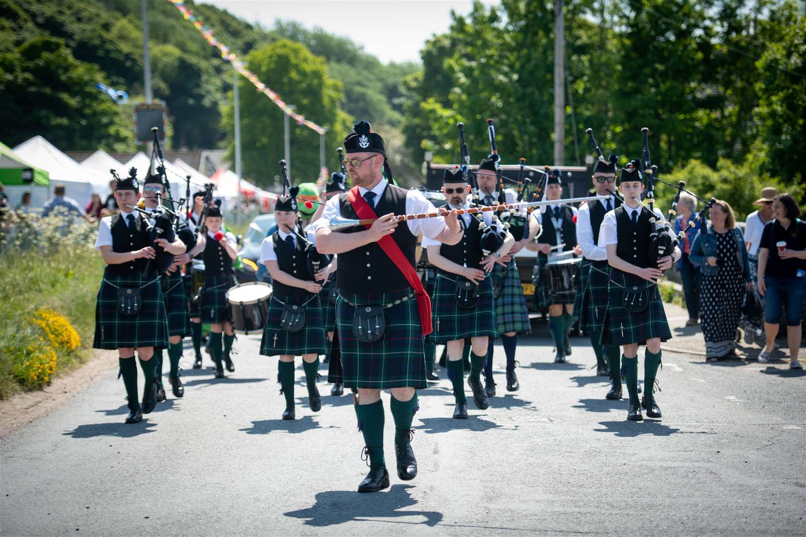 Forres Pipe Band. Picture: Callum Mackay..