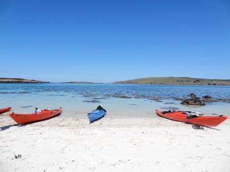 Beach on north side of Isle Ristol in the Summer Isles.