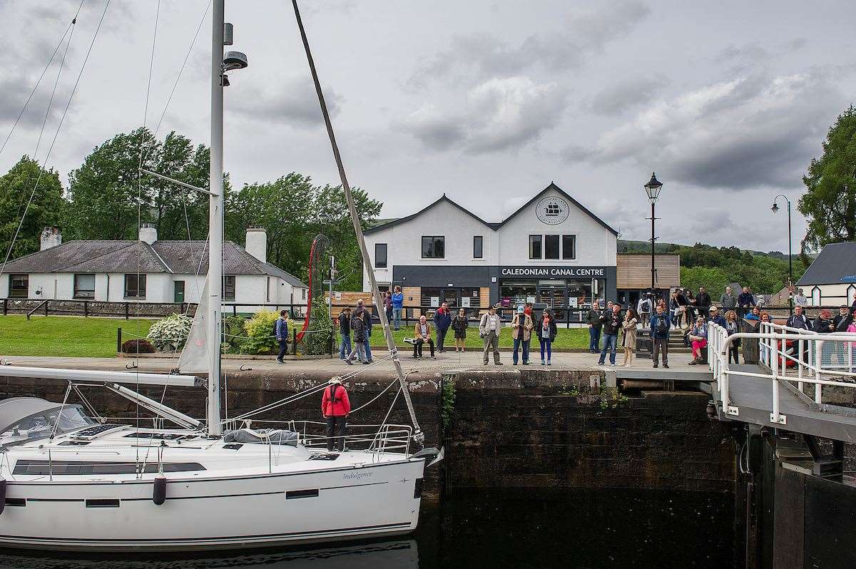 The Caledonian Canal Centre in Fort Augustus, where the Red Wheel will be unveiled on Sunday.