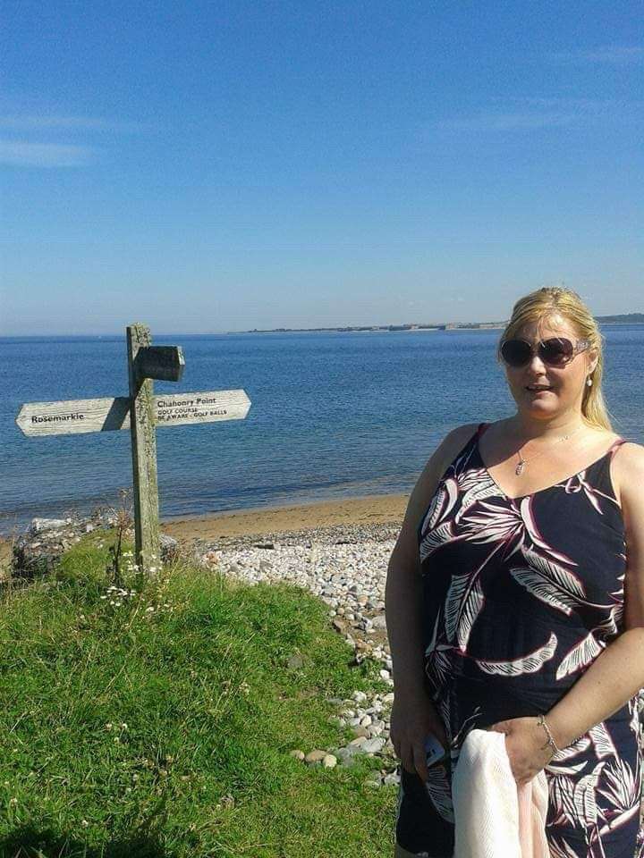 Lorraine Jack on a Black Isle beach.