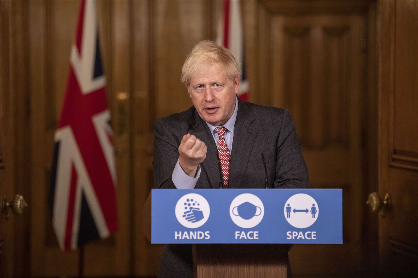 Boris Johnson has said he will not hesitate to impose new restrictions if deemed necessary (Jack Hill/The Times/PA)