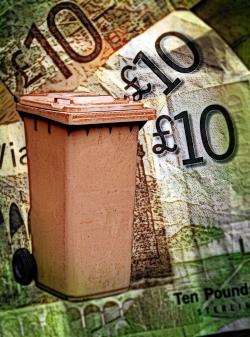 A bumper number of households have forked out £30 to have their garden waste bins emptied.