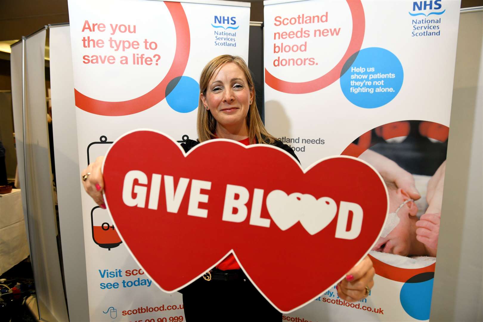Gill McCauley, Inverness Blood Donor Centre. Picture: James Mackenzie.