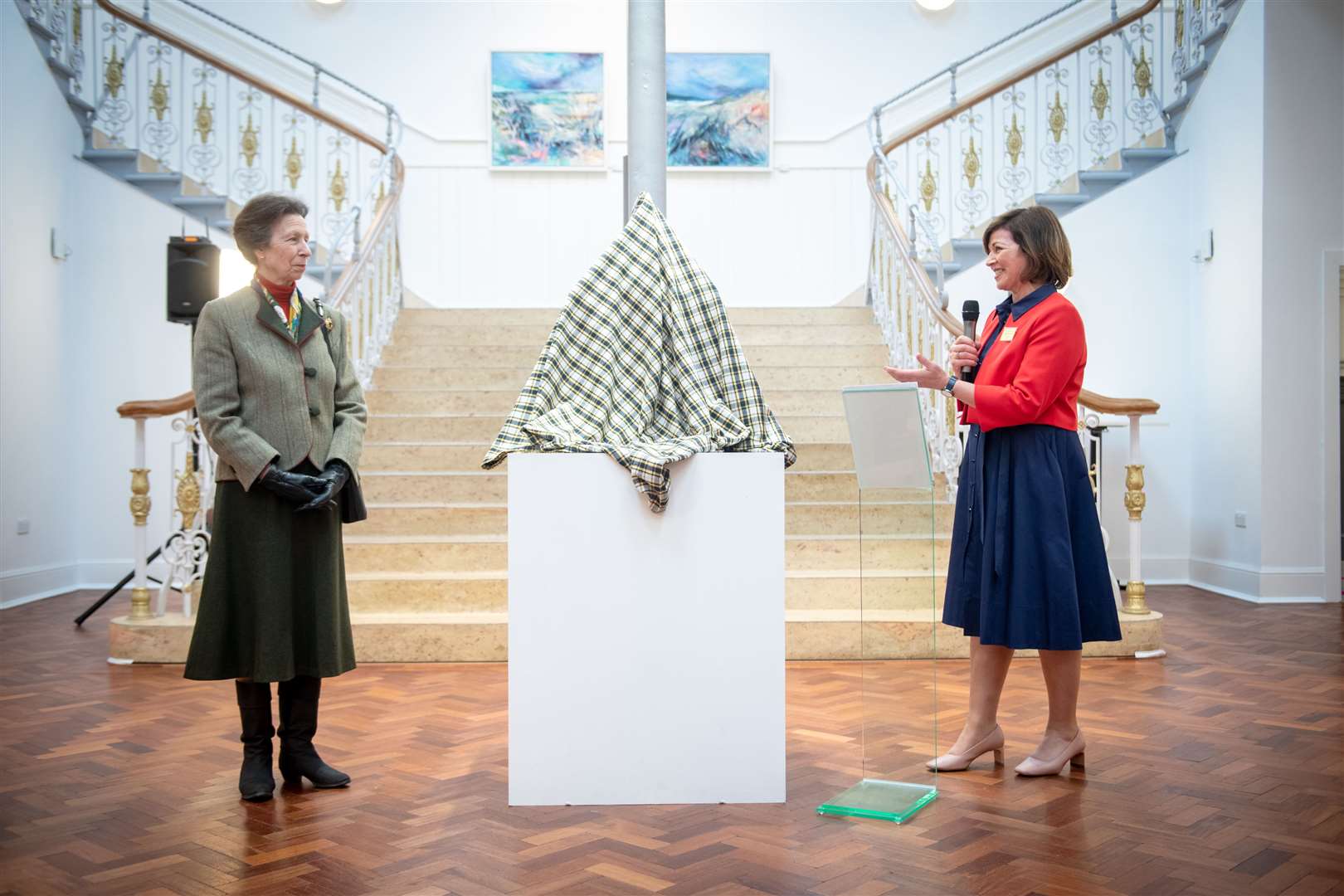 The Princess Royal unveiling the plaque. Picture: Callum Mackay
